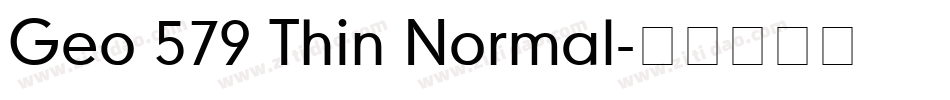 Geo 579 Thin Normal字体转换